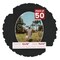 Black Suede Mat Board for 12x16 Frames - Oval Opening for 11x14 Photos